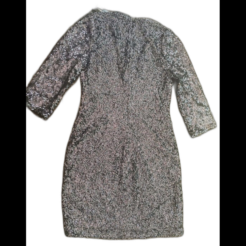 Express Blue Sequin Mini Party Dress SZ 4 NEW! - Picture 5 of 5